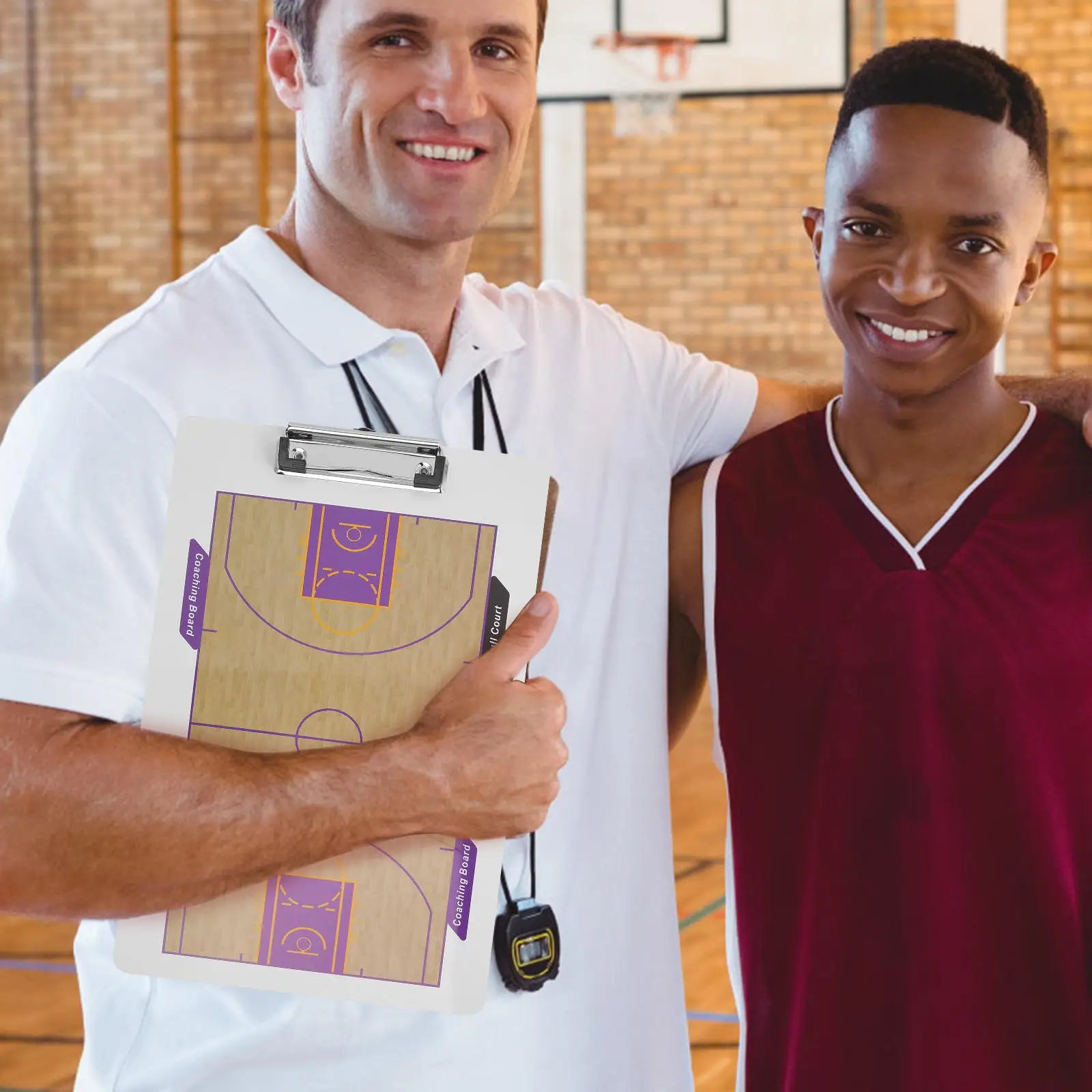 Basketball Board Double-Sided Coaching Dry Erase Clipboards Whiteboards