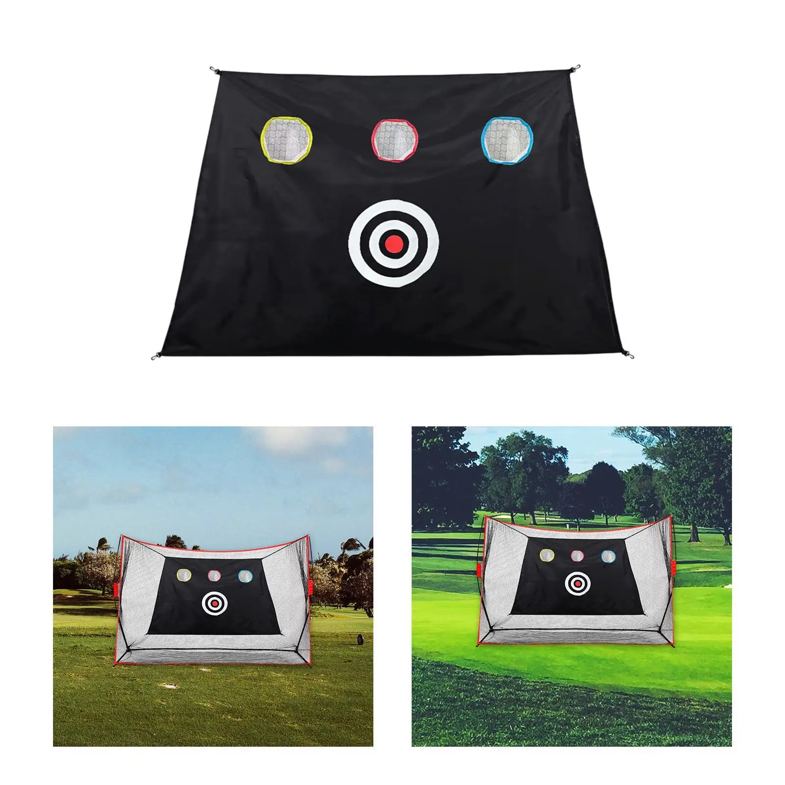 

Сетка-мишень для гольфа, легкая в установке, для тренировок на гольф-поле, для использования в помещении и на улице, складная, легкая, для тренировок по гольфу