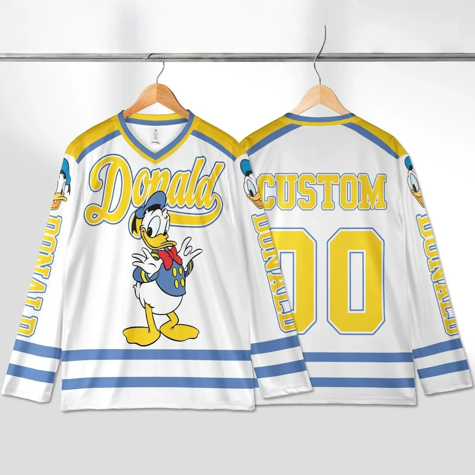 ديزني توي ستوري ليتل جرين الأجانب وريكس هوكي الجليد جيرسي ثلاثية الأبعاد الرجال طويلة الأكمام البلوز موضة فريق الرياضة الهوكي جيرسي #2