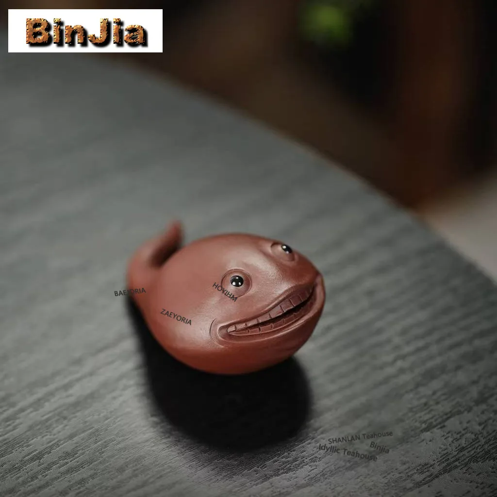 yixing-zisha-tadpoles-tea-pet-retro-exquisite-miniatures-tea-figurine-play-toys-tea-statue-ornaments-tea-ceremony-accessories