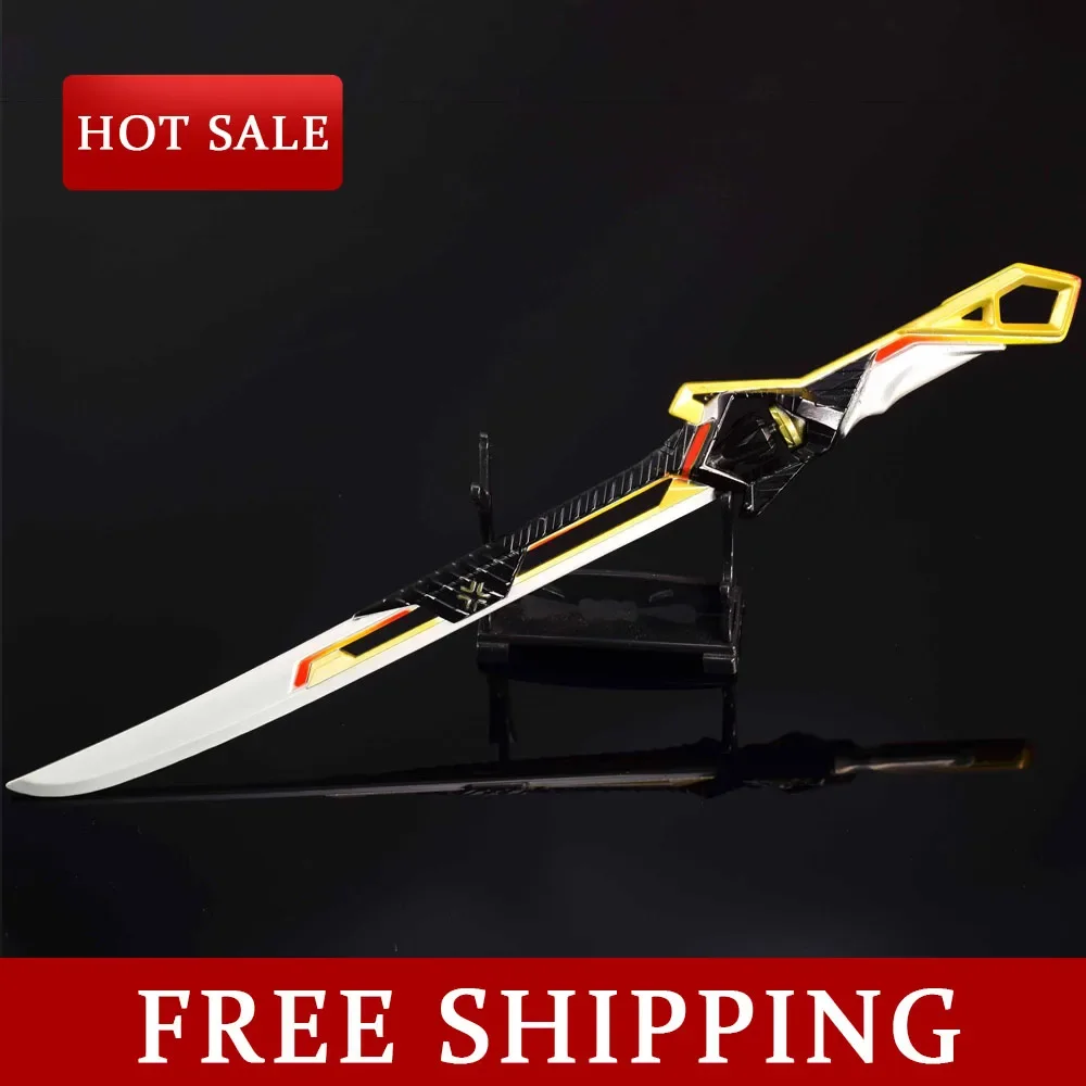 

30CM Champions 2024 Blade Valorant Karambit Game Periphery Full Metal Weapon Model Ornament Safe Cosplay Swords Collectible Toy