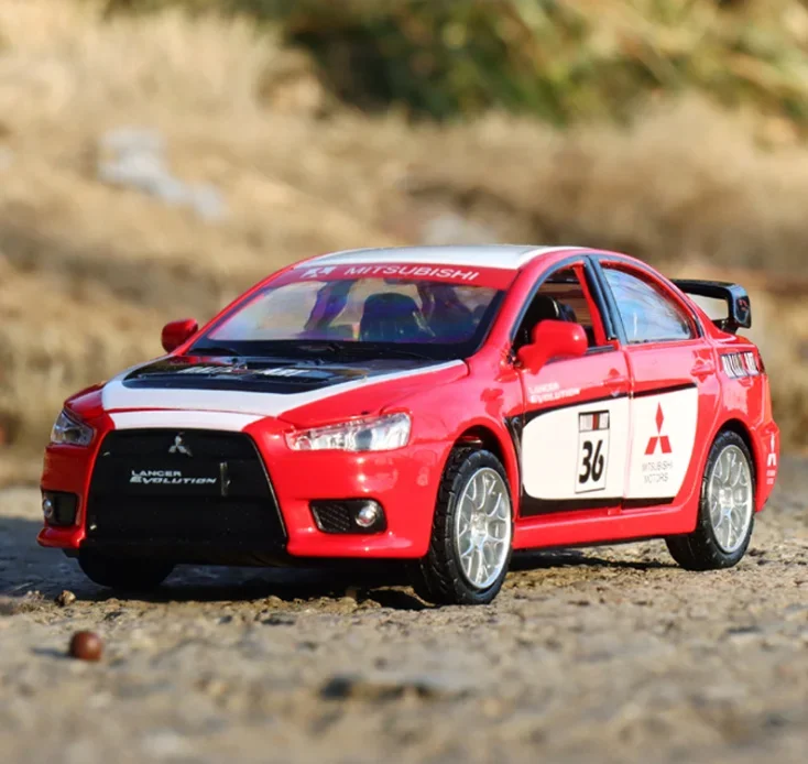 

'1:32 Mitsubishi Lancer, модель автомобиля из сплава, украшения, имитация модели, литая под давлением модель автомобиля из сплава, модель автомобиля