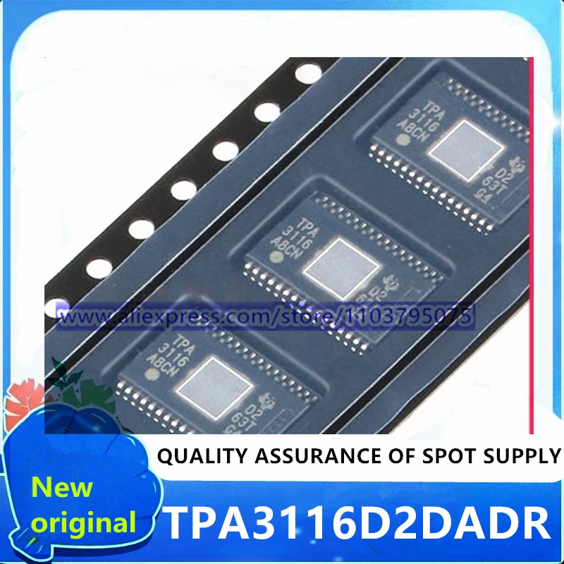 

10PCS/LOT 100% New TPA3116D2DAD TPA3116D2DADR TPA3116 HTSSOP32 original in stock