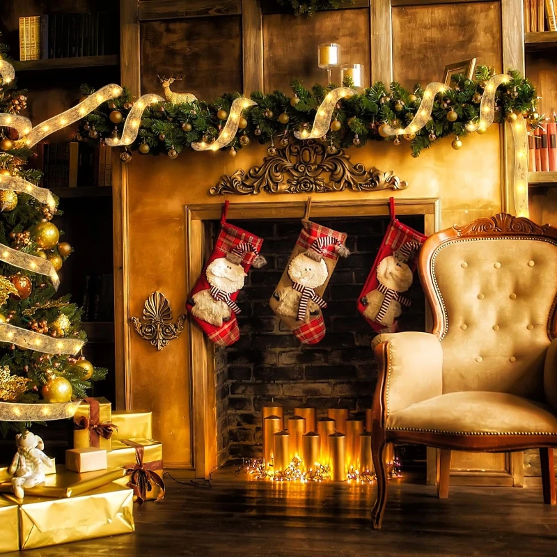 زينة عيد الميلاد أضواء شريط شجرة عيد الميلاد LED مع أضواء سلسلة الجنية التي تعمل بالبطارية مع ديكور شجرة عيد الميلاد