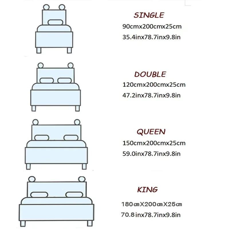 Sábana bajera ajustable con bandas elásticas, fundas de colchón ajustables antideslizantes para cama individual, doble, King y Queen, 90/120/150/180cm