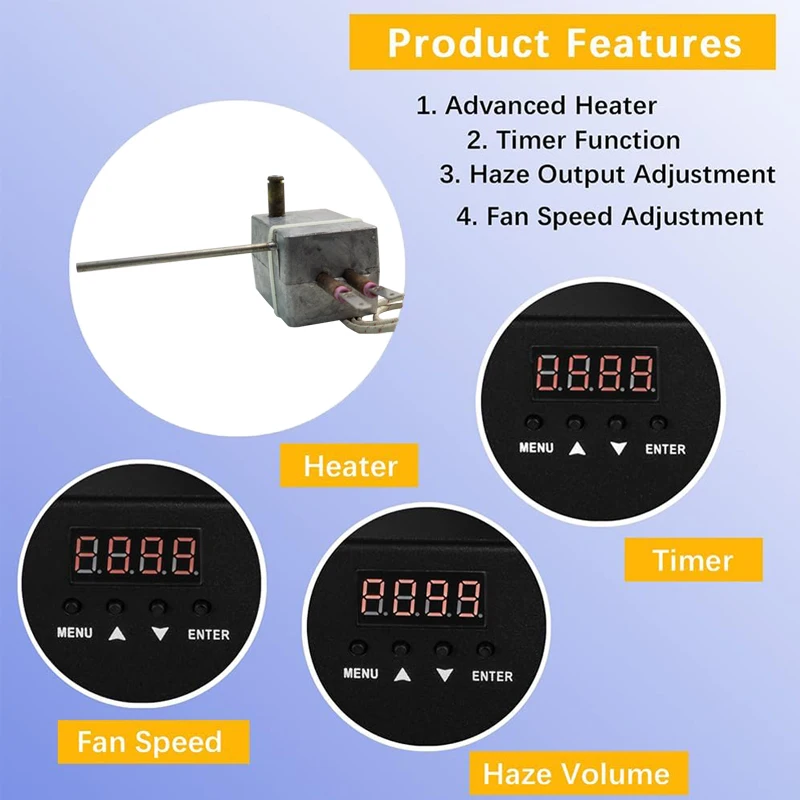 500w DMX Haze Machine Smoke machine Stage DJ Wedding Film Crew Forest Mist Effect Fogger Using Atomizing Liquid