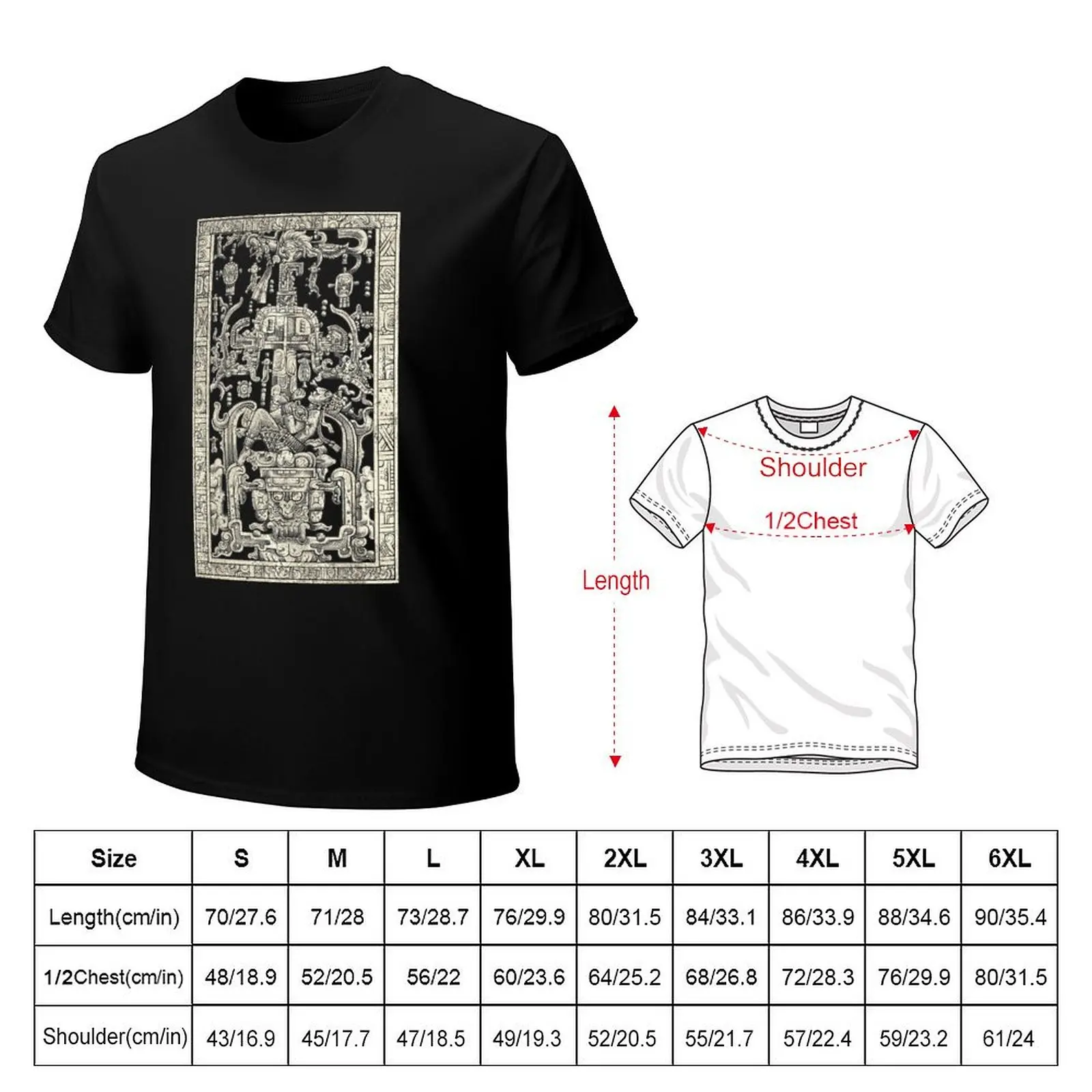 King Pakal's Spaceship - Mayan Time Traveler - Ancient Astronaut Maya Carving Art T-Shirt Holiday Lightweight T-Shirt