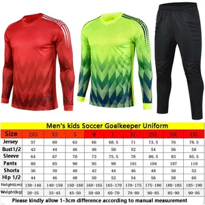 Fußball -Torhüter -Trikots für Kinder, Fußballuniformen für Männer und Frauen, Ellbogenschutz, Fußball -Torhüter -Keeper Trikots, Rugby -Shirts, Sport Kit, 2024 8 Hauptziele Einheitliche Verkäufe - №6