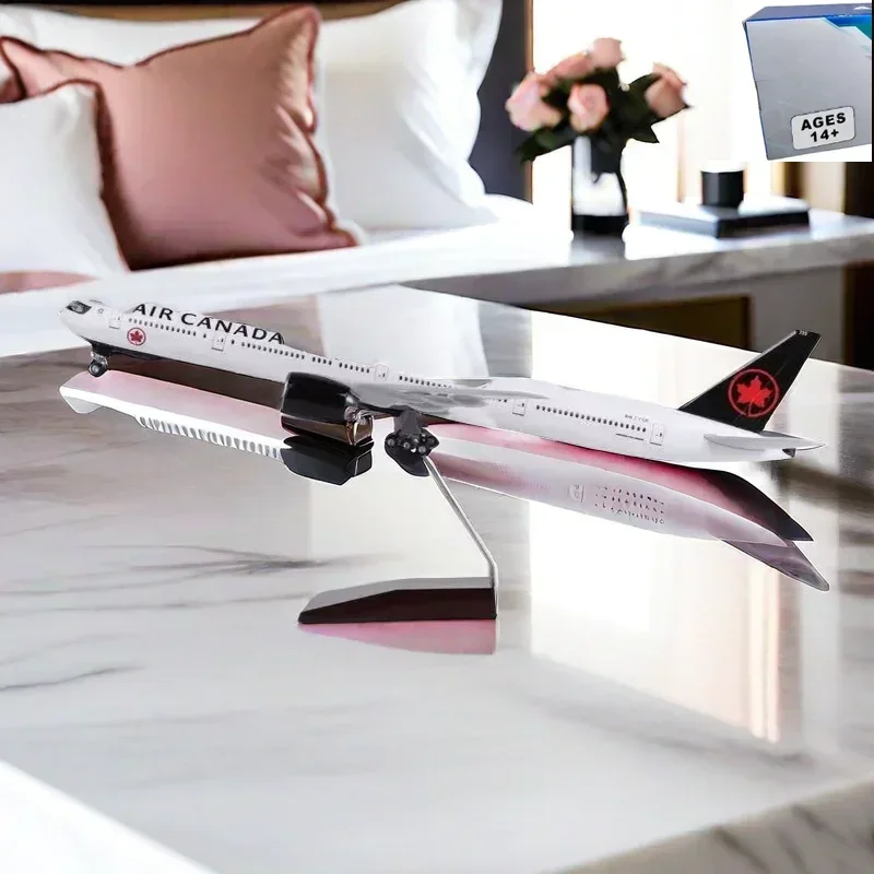 

1/157 Scale 47CM Airplane Air Canada Boeing B777/B787 Airline Aircraft Model Diecast Resin Plane Aircraft Collection Display Fan