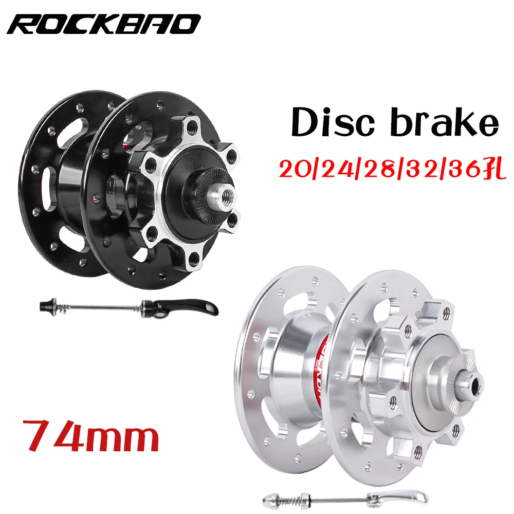 

Folding Bicycle Hub Disc Brake, Aluminum Alloy, 2 Bearing Bicycle Parts, 20 Holes, 24 Holes, 32Holes, Small Wheel Diameter, 74mm