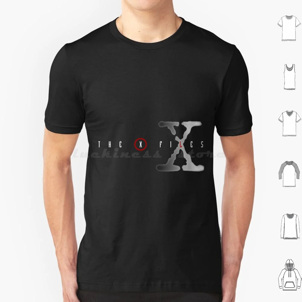 Classic X Files Logo T Shirt Big Size 100% Cotton X Files Mulder Scully Fox Dana Trust No One Ufo Abduction Syndicate Monsters