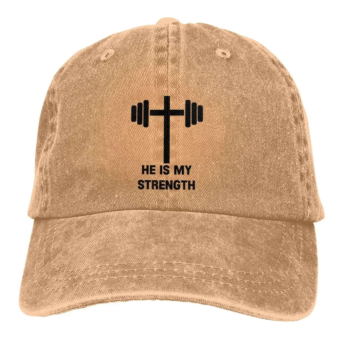 

Cap Sun Visor He Is Strength Catholic Gym Motivational Bible Quote God Religious Caps Jesus God Cross Cowboy Hat Sports Hats