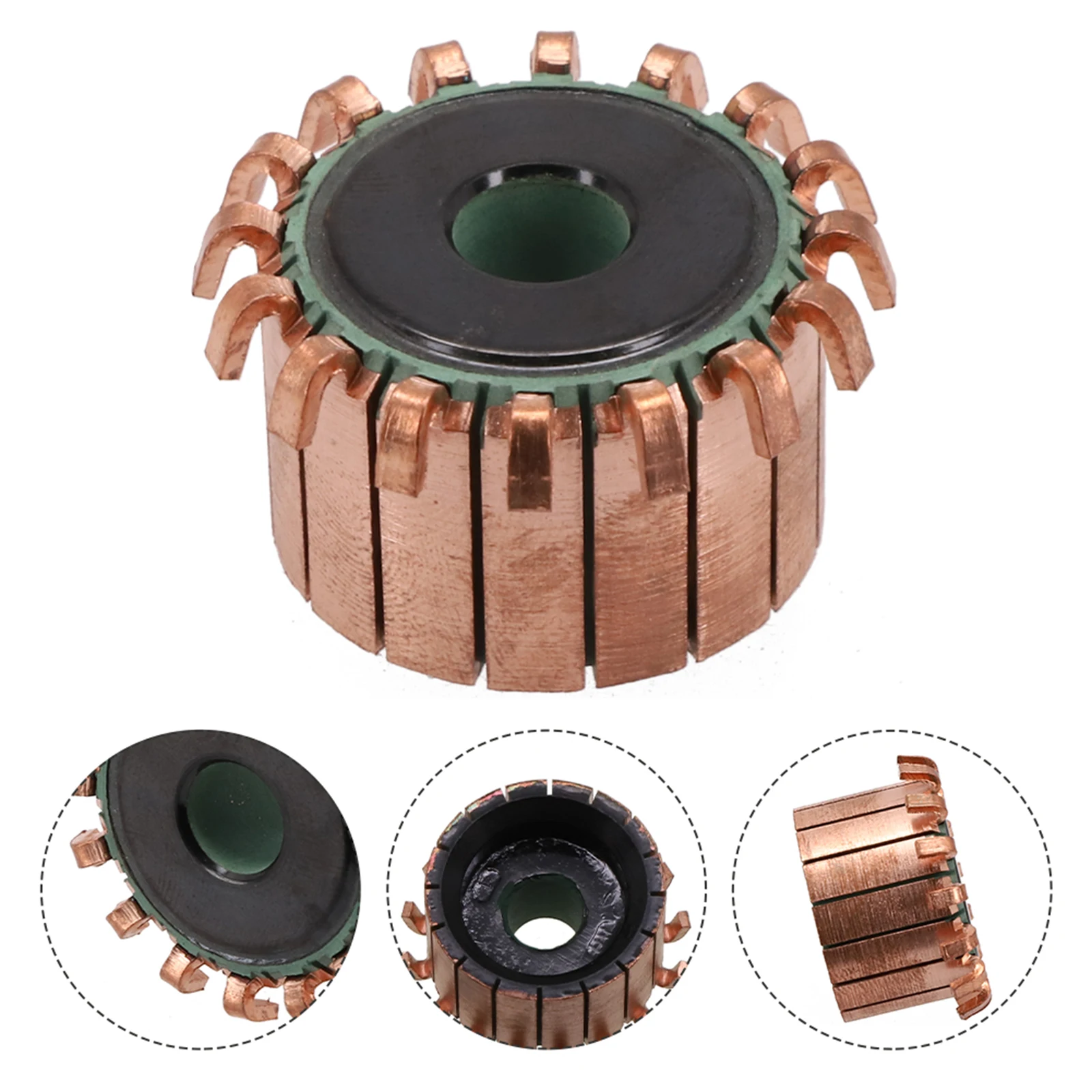 Ndustrial Robot Parts Motor Commutator Wear Resistance 100MΩ 8x26x17.6mm Black Excellent Properties High Tensile Strength