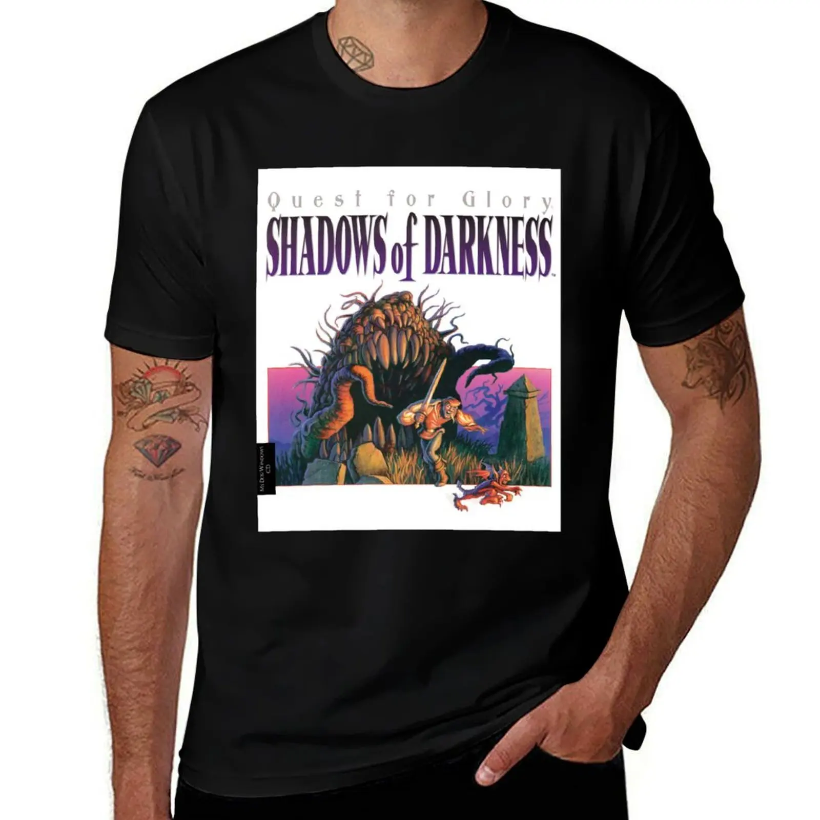 Quest for Glory - Shadows of Darkness T-Shirt Everyday Wear Basic Short Sleeve Top T-Shirt