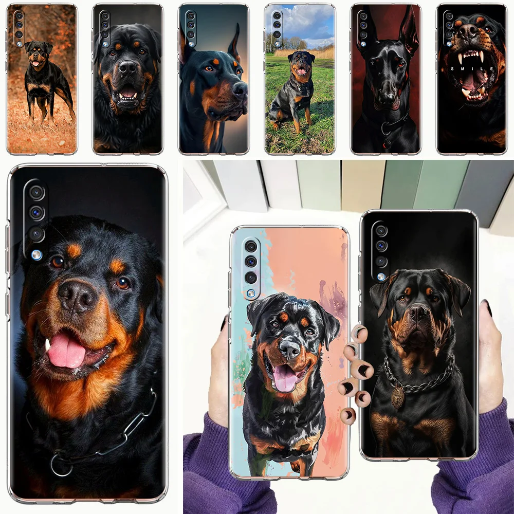 Phone Case For Samsung A56 A36 A26 A24 A16 A14 A12 A32 A50 A70 A20E A22 A40 A34 A54 A42 A52 5G A04s A06 Cover Rottweiler Dog