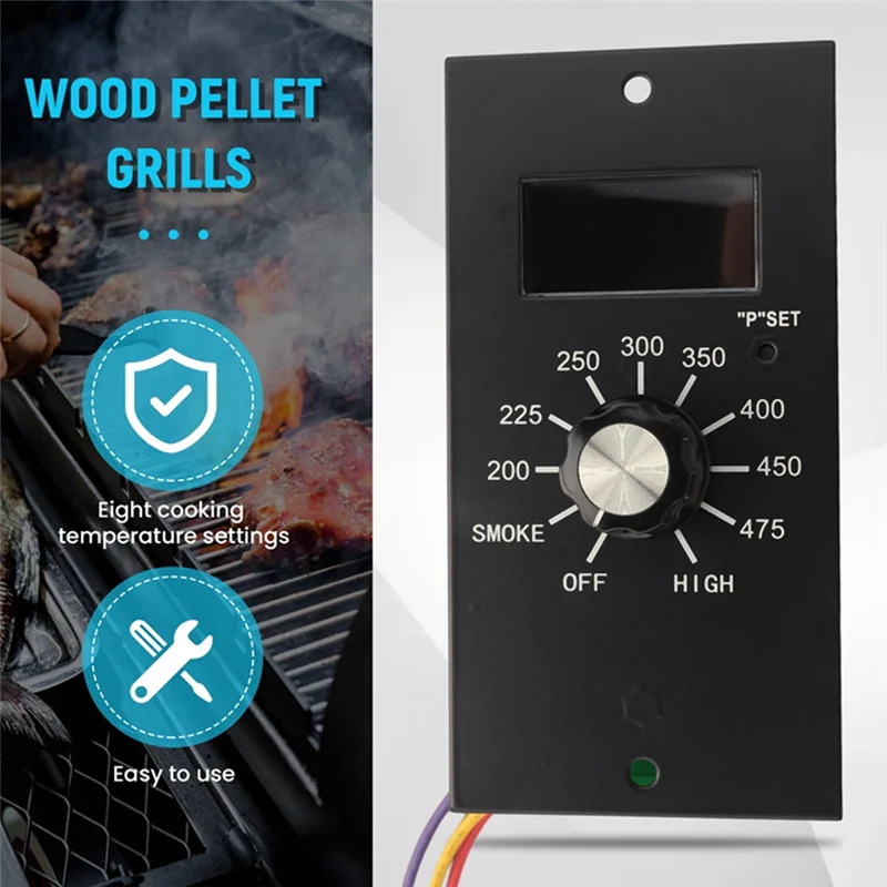

ABKW-For Pit Boss Wood Pellet Grills–Digital Thermostat Control Board , Compatible With PB700 , 340 , 440 , 820 , BBQ