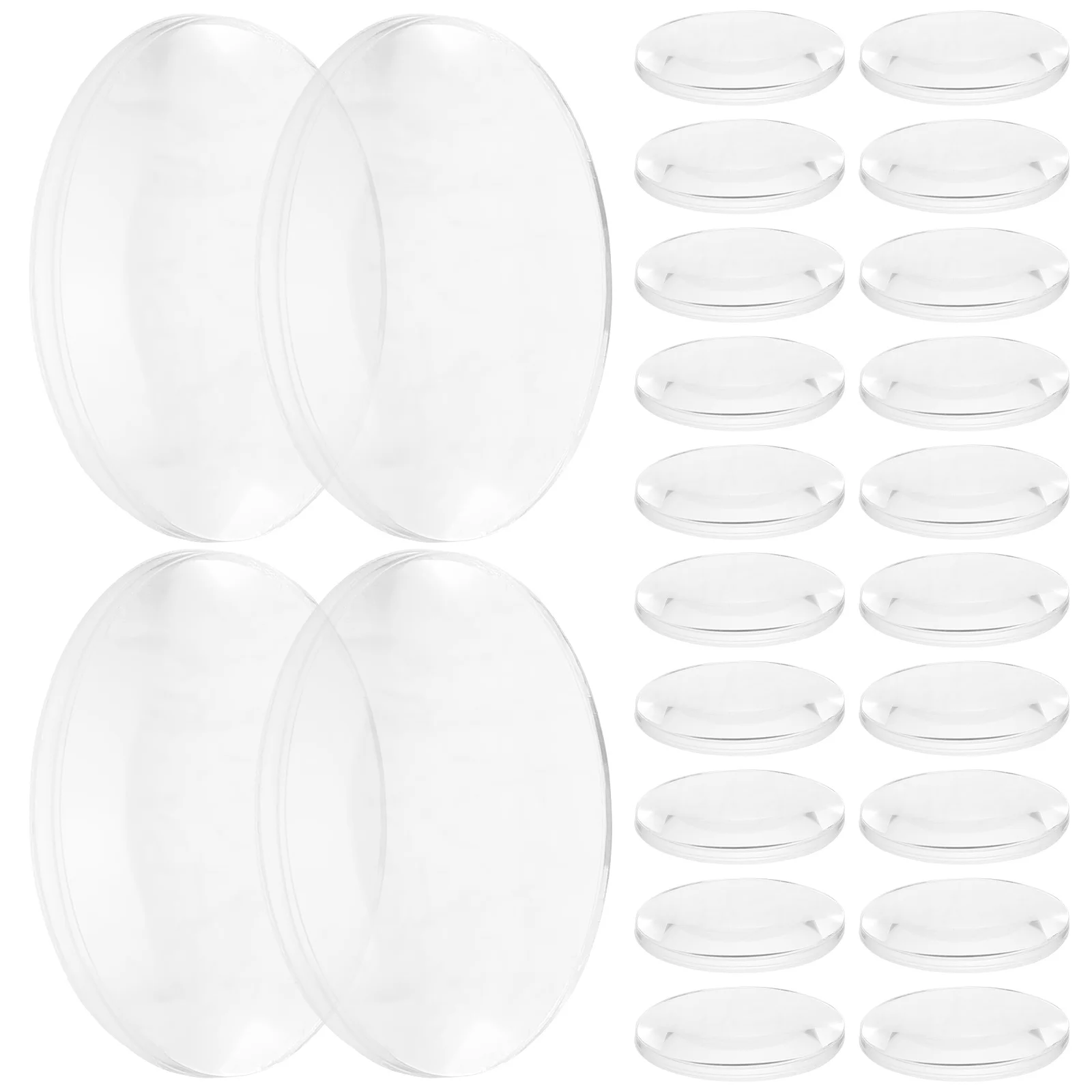 

60Pcs Acrylic Convex Optical Lens Teaching Tools Physics Experiment Science Learning Supplies Convex Lens Science Teaching Tools