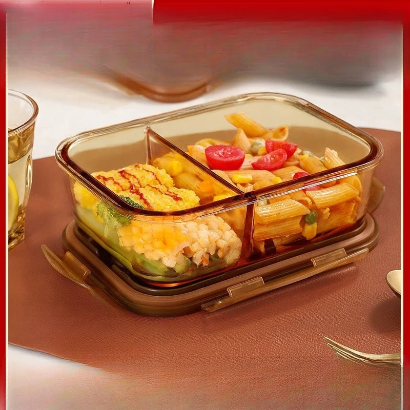 Rechteckige Lunchboxen, Lebensmittelaufbewahrungsbehälter aus Glas, Lunchboxen für Büroangestellte für Erwachsene, Lunchboxen für Familien und Studenten