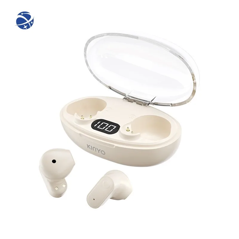 Wireless Bluetooth Earphones with High Sound Quality, Long Battery Life, Short Handle, Portable in Ear Game Noise Reduction