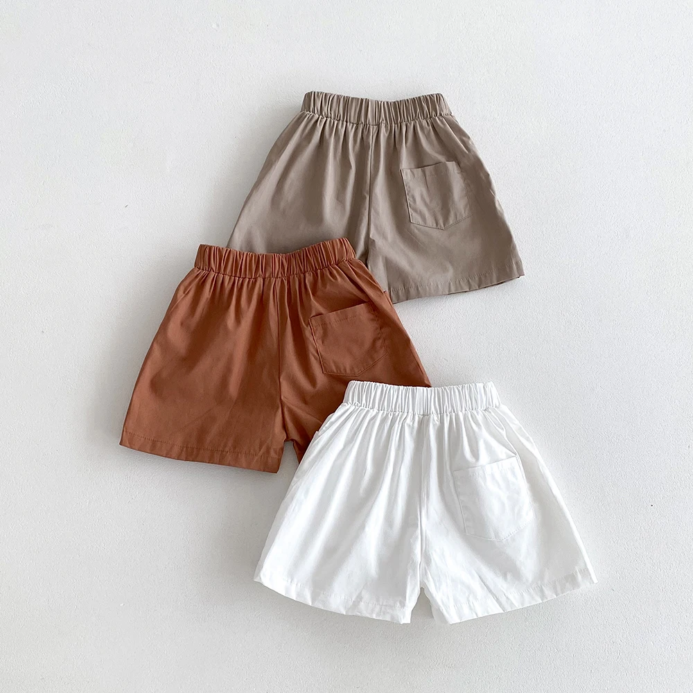 Vintage Baby Mädchen Jungen Shorts Sommer gemütliche Baumwolle atmungsaktiv 3 Taschen Design Kinder kurze Hosen Kinder kurze Baby Bloomers – Detail 4
