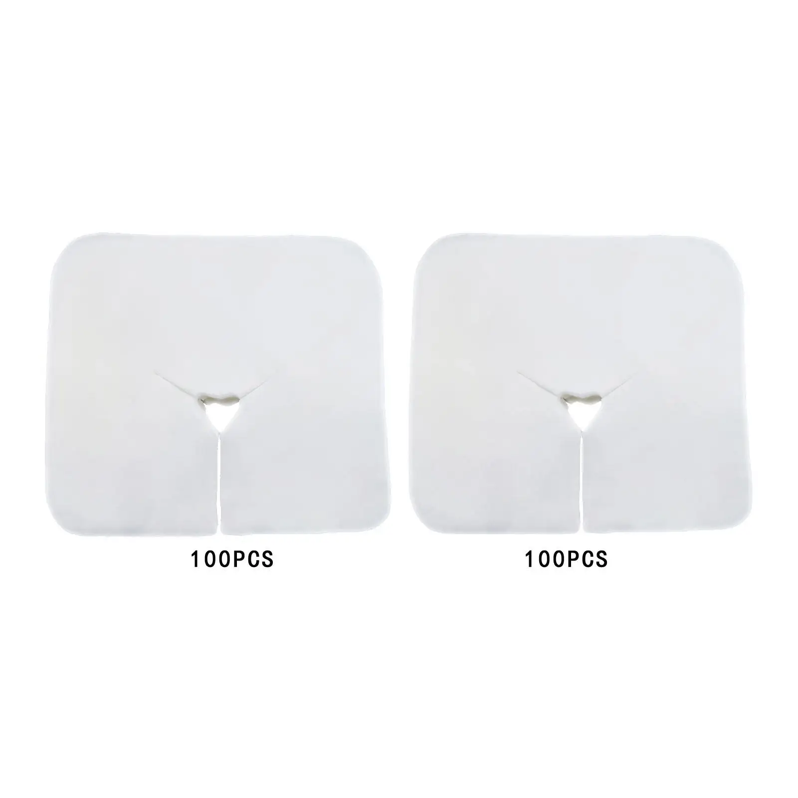 

100x Disposable Face Cradle Covers SPA Rooms Massage Tables Face Rest Covers