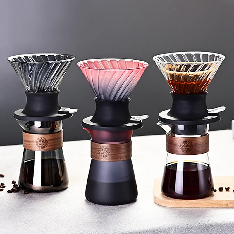 Immersion Coffee Dripper Switch Pour Over Dripper Immersion Dripper Switch Coffee Maker Glass Coffee Filters V02 Coffee Set