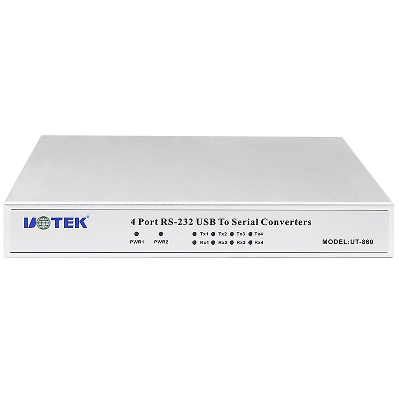 High Quality USB to RS232 Converter 4 Ports RS-232 Conversion Adapter USB2.0 Serial 9-Pin COM DB9 Connect ESD UT-860