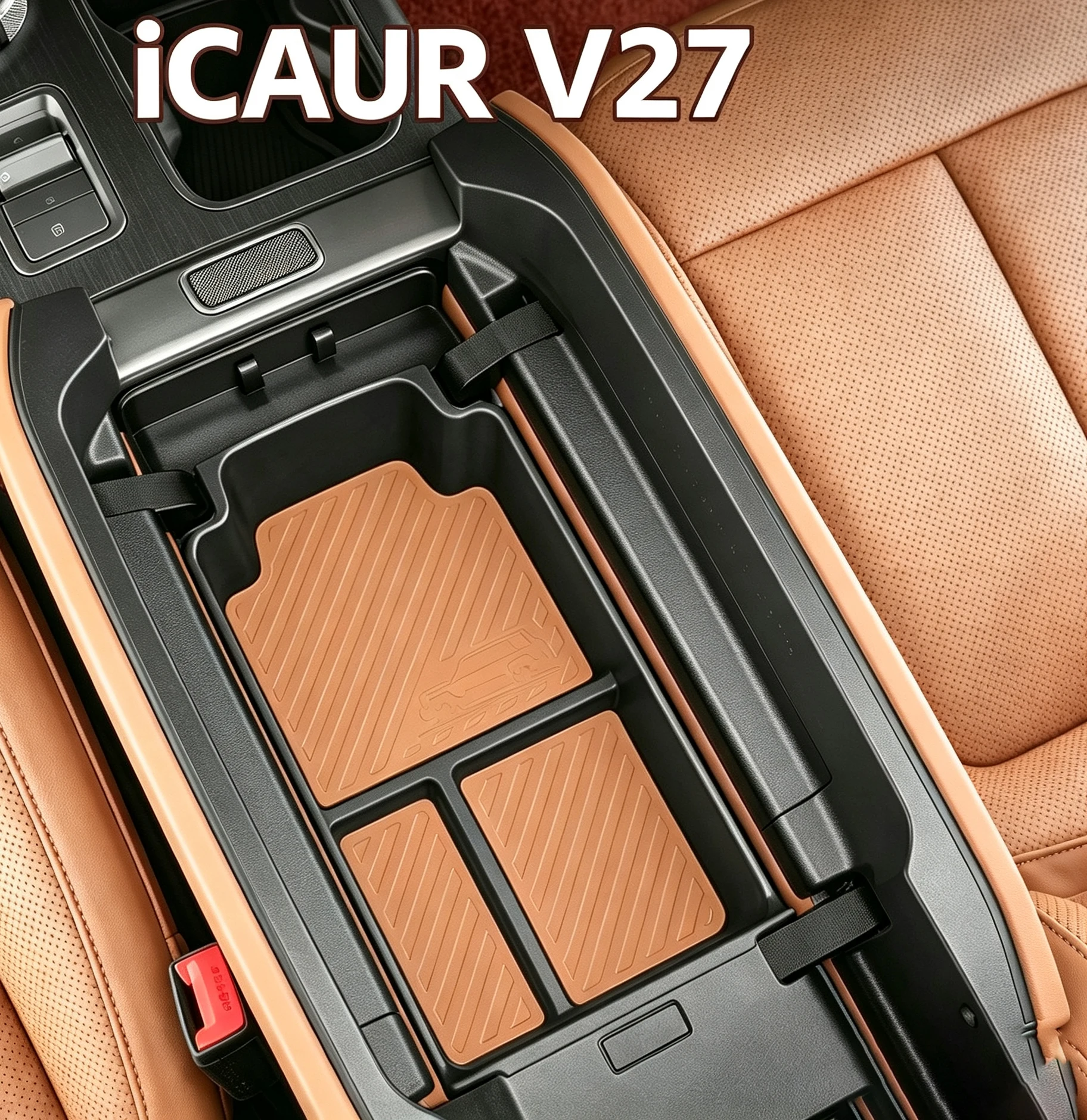 For Chery iCAR iCAUR V27 Armrest Storage Box Center Console Organizer Modification