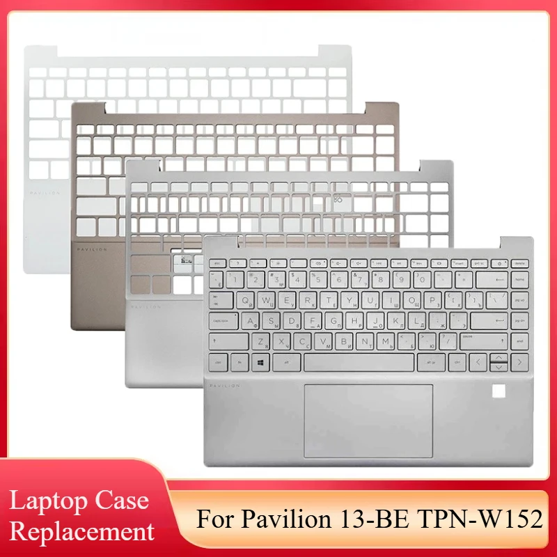 

New Laptop RU Russian Keyboard For HP Pavilion 13-BE TPN-W152 Palmrest Upper Cover Case Top Backlight Keyboard Silver White Gold