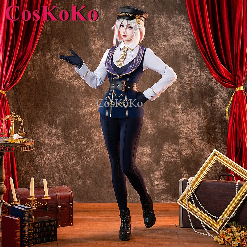 CosKoKo Topaz Cosplay Honkai: Star Rail Costume Stone Hearts Ten People Skin Fashion Business Suits Halloween Role Play Clothing