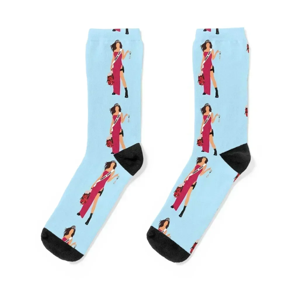 Miss Congeniality Socks happy luxury floor Men Socks Luxury Brand Women's