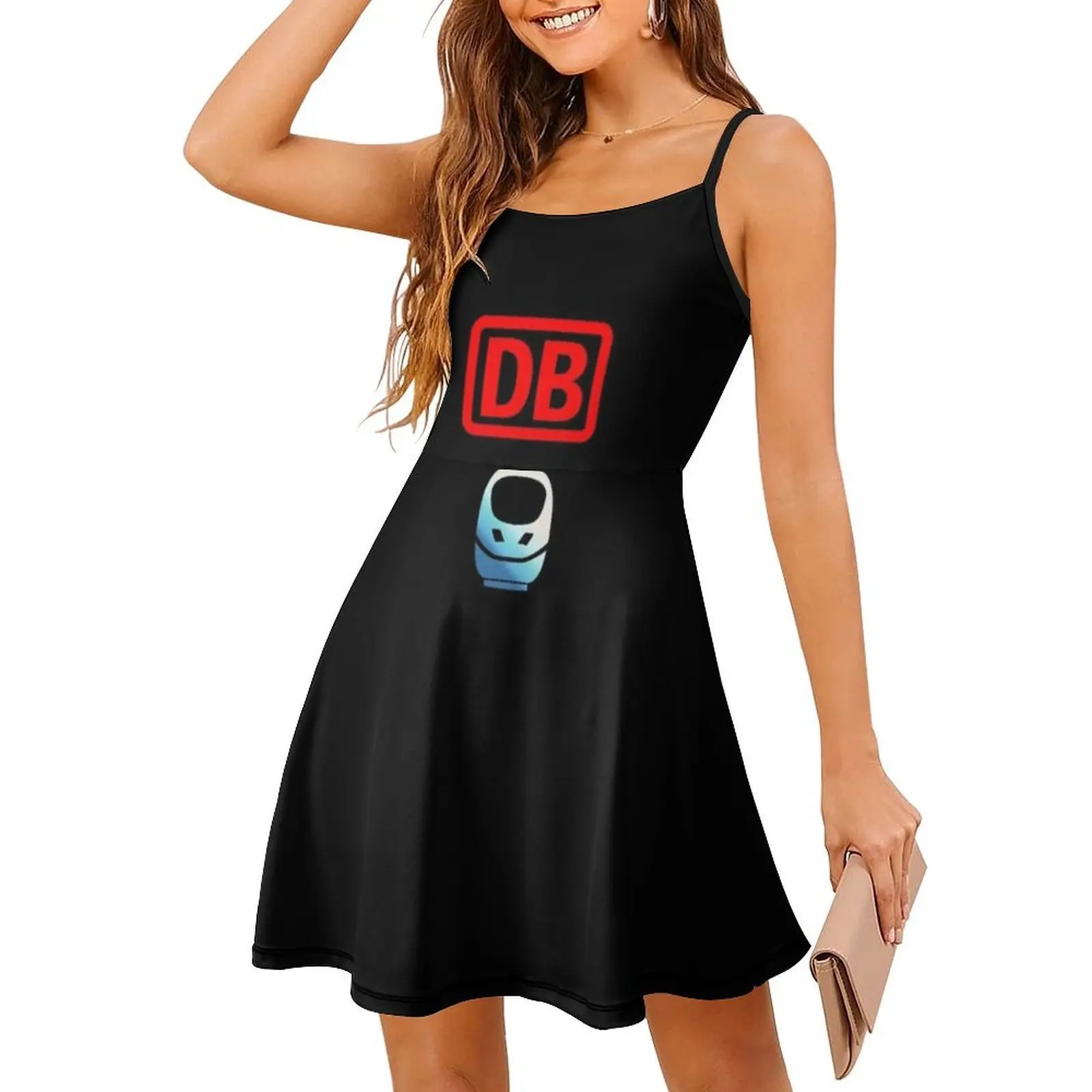 فستان كريمي أزرق للركاب من Bahn على الطراز الكوري للنساء فستان كاجوال أنيق للحفلات أو الارتداء اليومي وقطار القطار #4