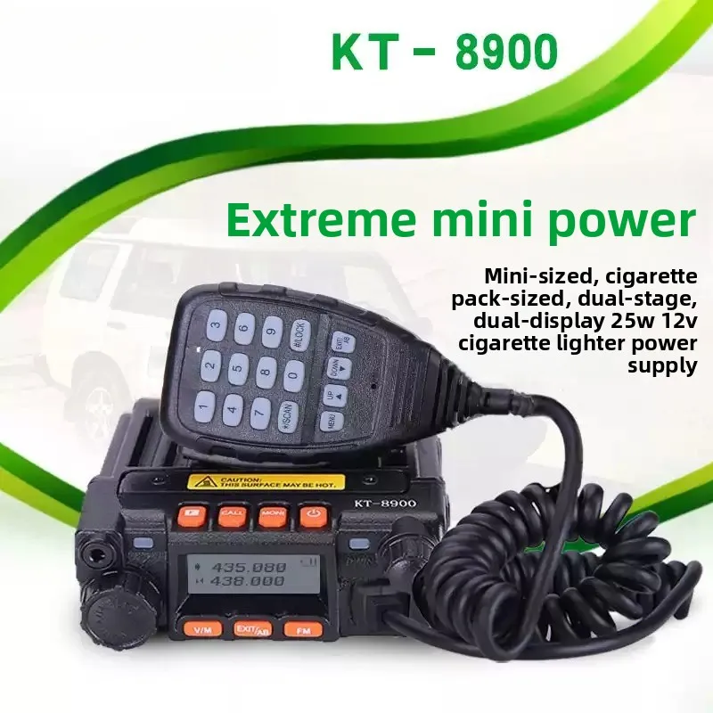 KY‑8900 Mini Car Walkie Talkie, UV Dual Band Mobile Radio Station For Off‑road Vehicle Intercom