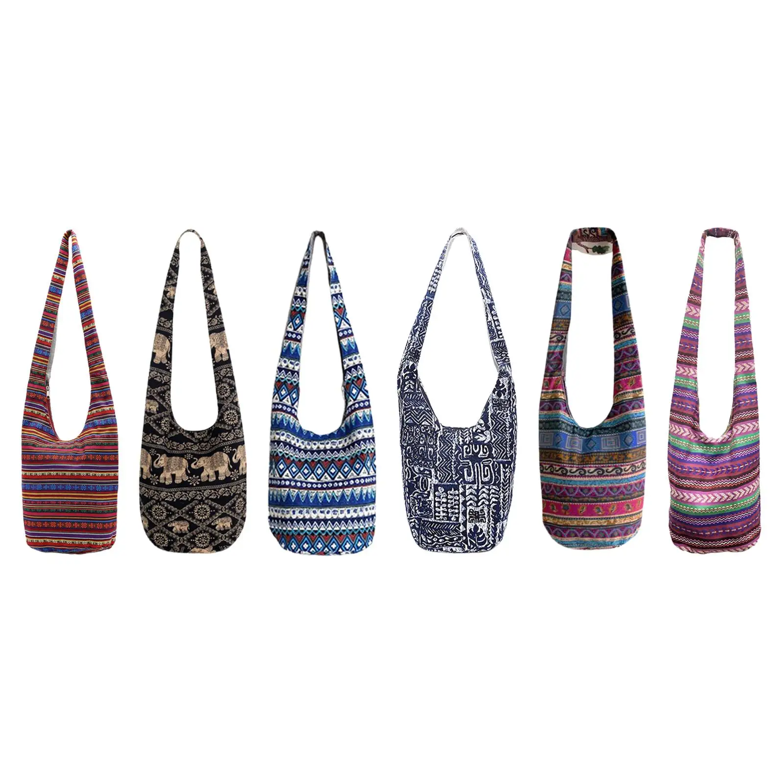 Ethnic Purses Crossbody Shoulder Bag Carrying Pouch Tourist Hipster Bohemian for Festival Yoga