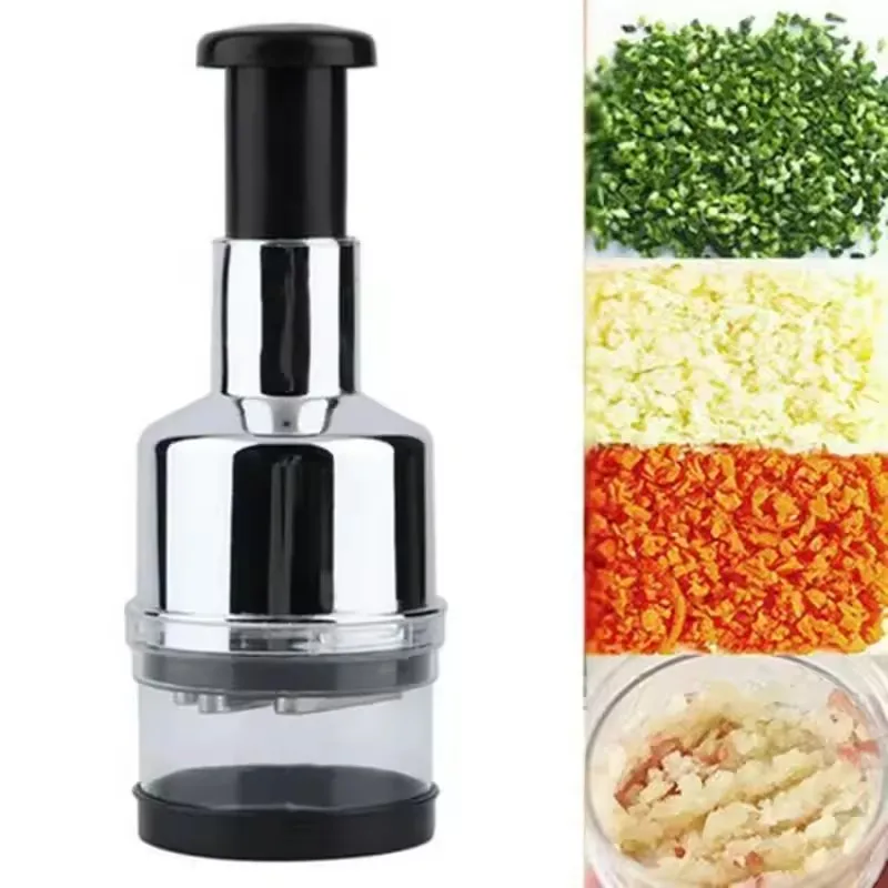 

Manual Mincer Garlic Chopper 304 Stainless Steel Garlic Press Crusher Vegetable Onion Cutter Kitchen Cooking Accessories