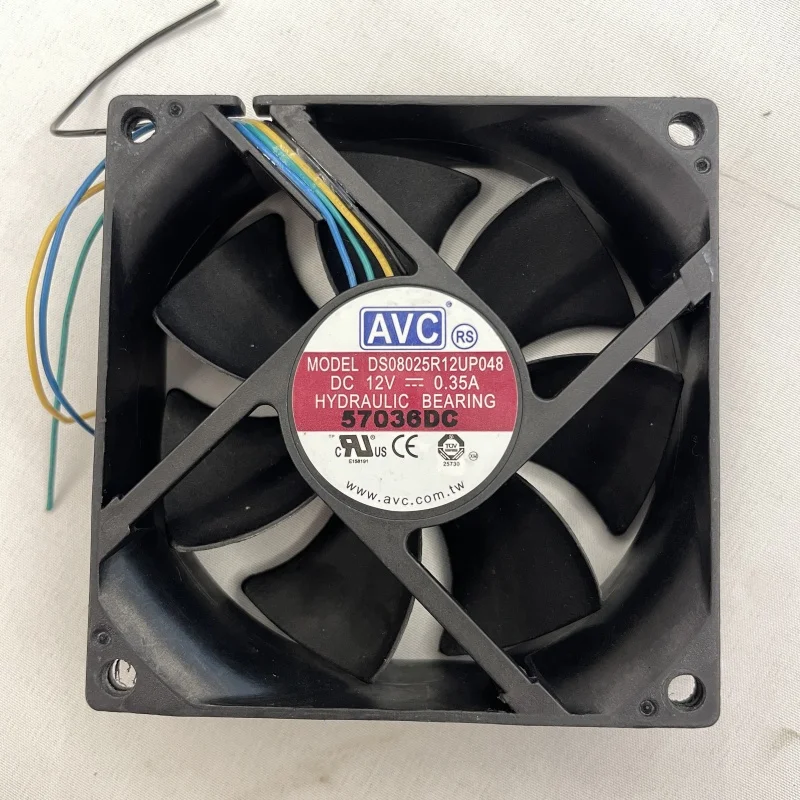 DL08025R12U models Fan 80x80x25mm DC12V 0.50A 4-Pin pwm fans 4200rpm  8025 axial flow fans