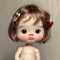 Novo bjd sd boneca 1/12 dianmei ob11 dianbro 12.5cm qbaby filhote de cachorro diandian huhu corpo blythe acgn anime resina frete