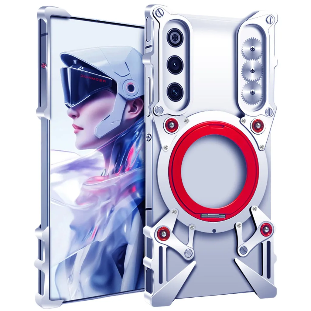 

Magnetic Metal Case for Nubia Redmagic 10 Air with Kickstand Rotatable Holder