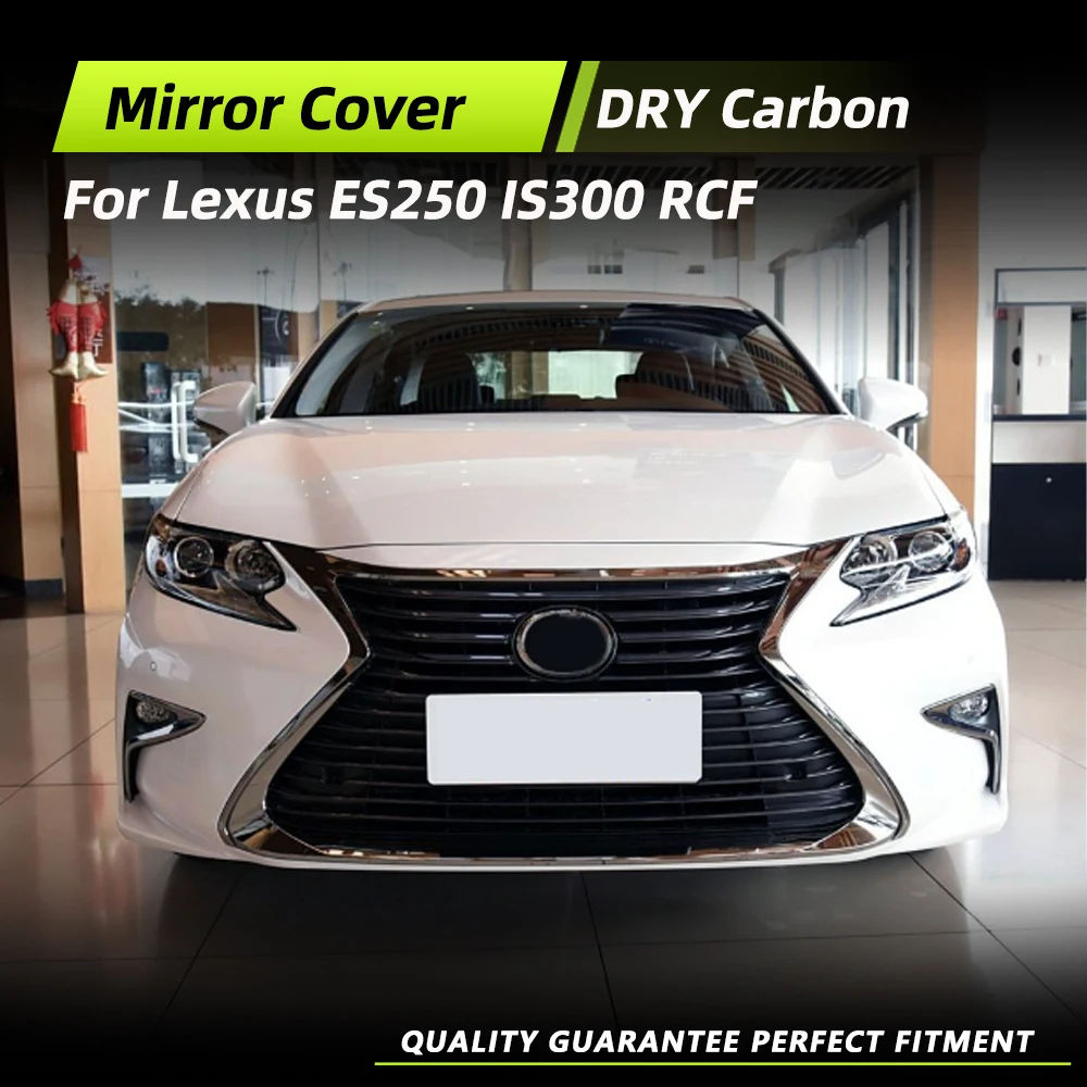

Чехлы на боковые зеркала заднего вида для Lexus ES250 IS300 RCF 2014-2020, дополнительные колпачки для зеркал заднего вида, комплекты кузова из углеродного волокна DRY