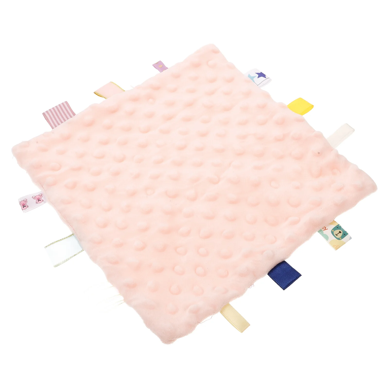 

Детское защитное одеяло, хлопковое одеяло, красочные бирки, успокаивающее полотенце для новорожденных, мягкое сенсорное одеяло, бирки, успокаивающее полотенце