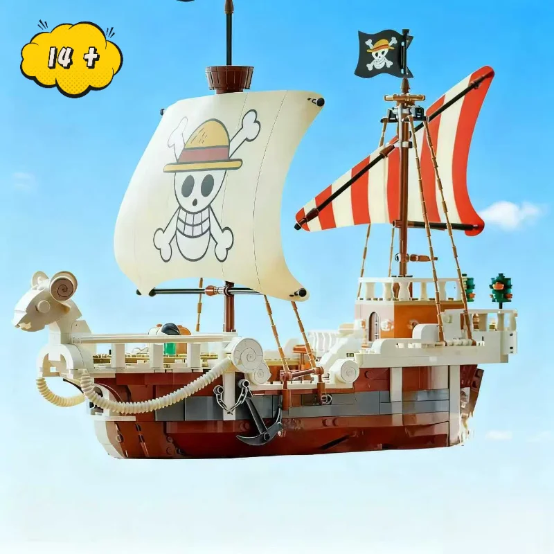 En STOCK FIT 75639 une pièce joyeux bateau Luffy blocs de construction modèle briques ensemble jouets pour enfants anniversaires cadeaux de noël