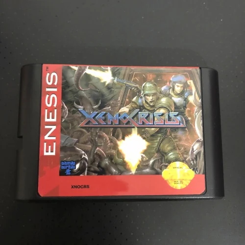 Xeno Crisis 16 Bit Retro Games Card For Gift  Sega Megadrive Controllers  Console!