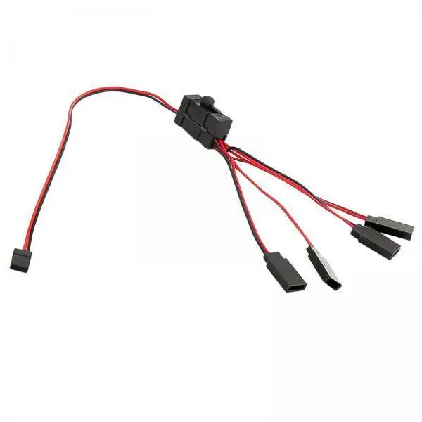 RC Power Switch on Off Light Cable Universal Accessory for Rc Car 4x4 Vehicles Crawler Parts Upgrade