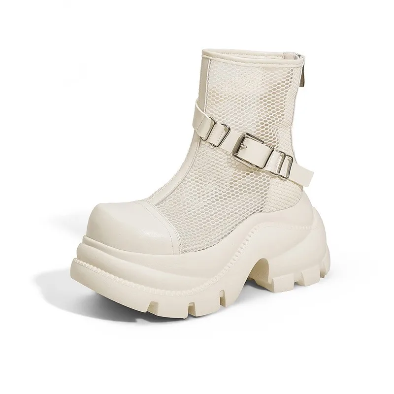 Women Stylish Versatile Thick Sole Sandals Women's 2026 Summer New Arrival Short Boots Breathable Cool Boots Easiest