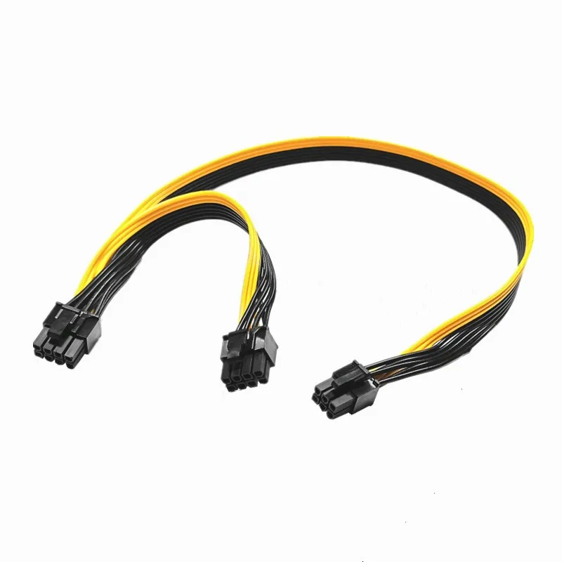 

Pci-e Pci Express Graphics Video Card Pcie 6 Pin to Dual 8 pin 6 2 GPU Power Modular Adapter Extension Splitter Cable