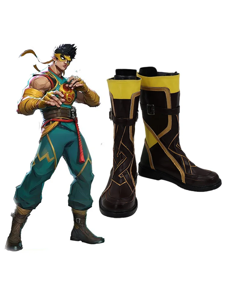 Iron Fist Cosplay Shoes Boots Superhero Halloween Party Boots For Men Custom Made
