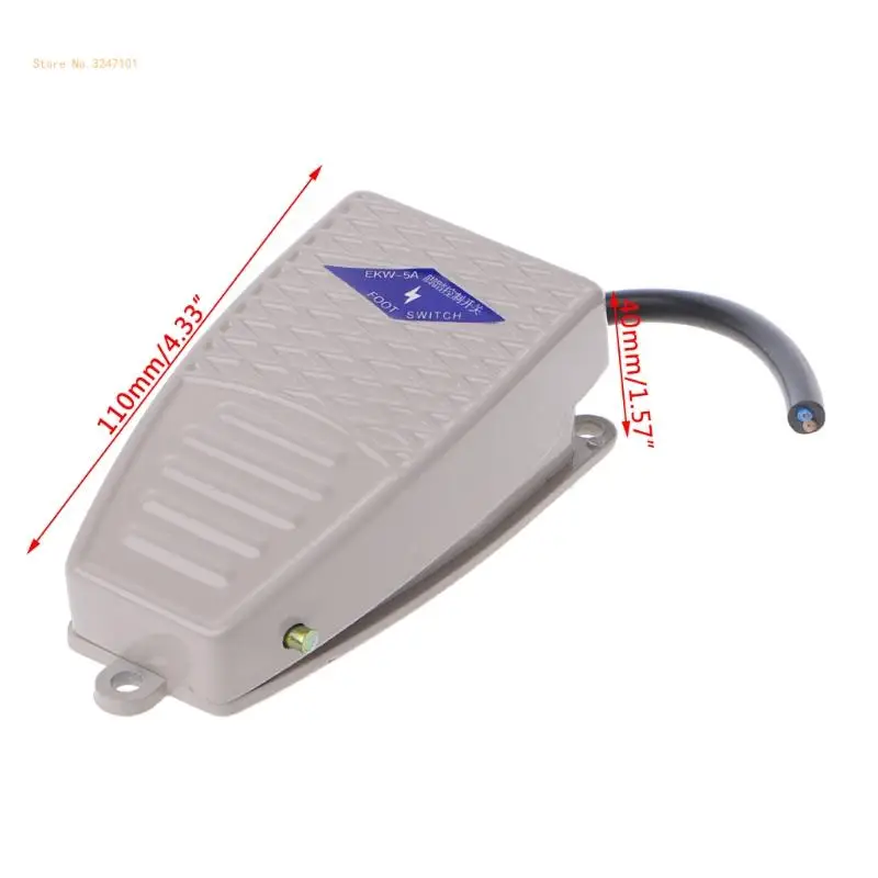 380V for DC 220V SPDT Momentary Control Foot Pedal EKW-5A-B Dropship