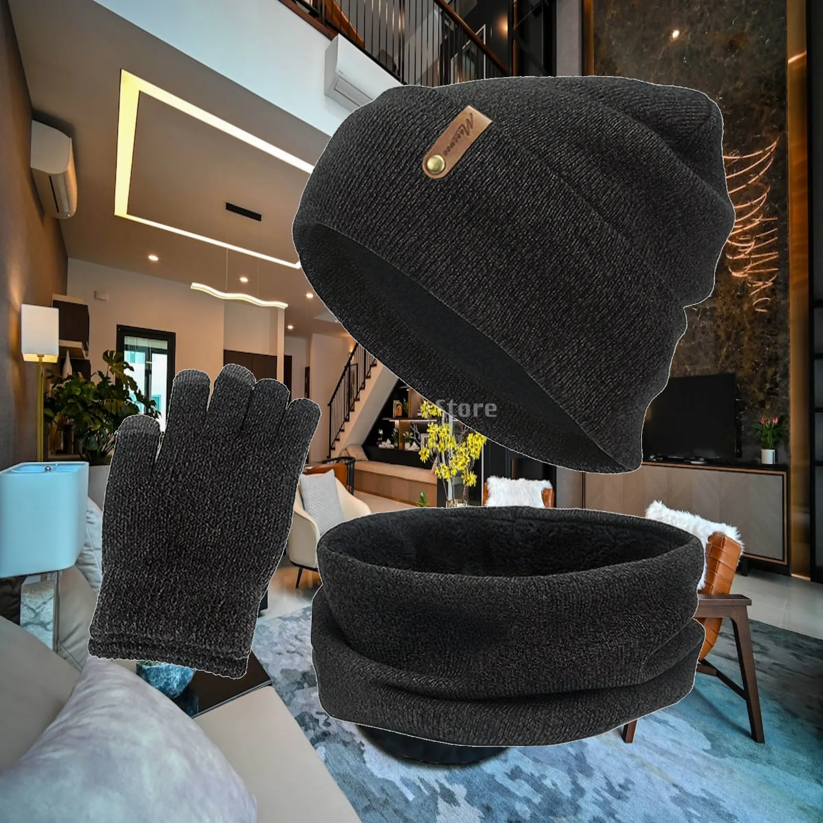 women-winter-beanie-hat-scarf-hats-ladies-knitted-gloves-fleece-lining