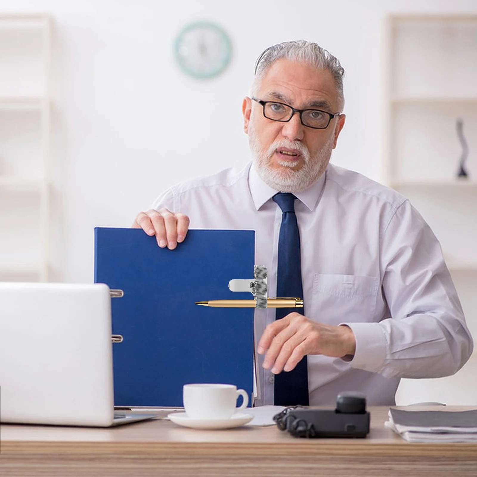 

3Pcs File Folder Pen Clip Spring Suspension Secure Holder Medical Notebook Planner Journal Use Pen Wraps Pencil Extender