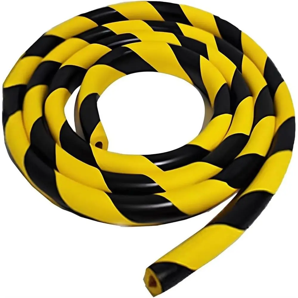 

U-образная набивка из пеноматериала промышленного класса, предупреждающие полосы длиной 5 м, желтые и черные для защиты безопасности